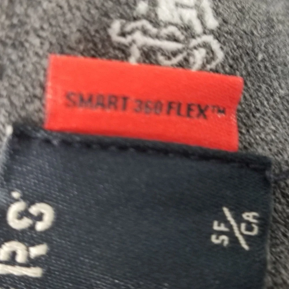 Dockers Pants Mens 44 Black Smart 360 Flex Straight Fit Chino Trousers
